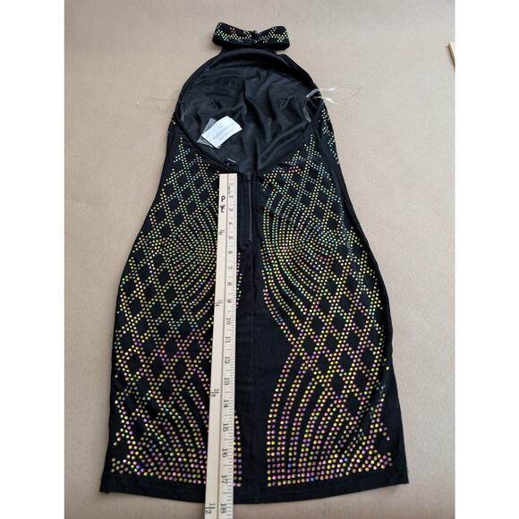windsor iridescent studded backless halter dress small nwt - Picture 13 of 13